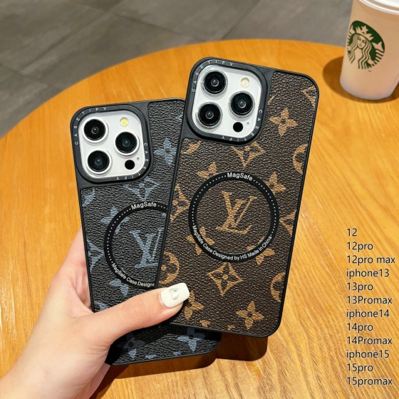 Trendy Branded Phone Cases for iPhone 16/15/14/13/12/11 Pro Max/Plus - Shockproof Phone Covers